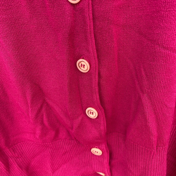 Vintage Express Tricot Cranberry Red Cardigan Sweater❤️ - Picture 3 of 6